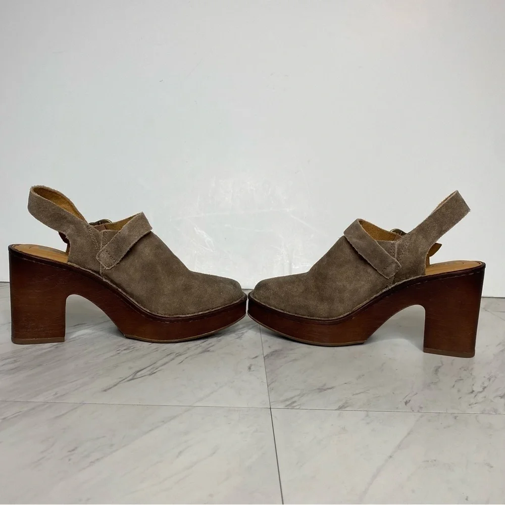 Born Devlyn Gray Heeled Clog 6M - Picture 5 of 13